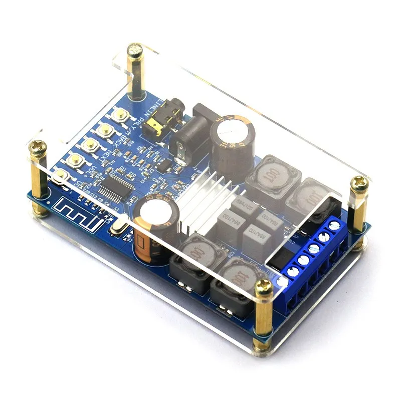 Цифровой усилитель мощности аудио Bluetooth стерео 50 Вт x2 2 0 с корпусом|Усилители