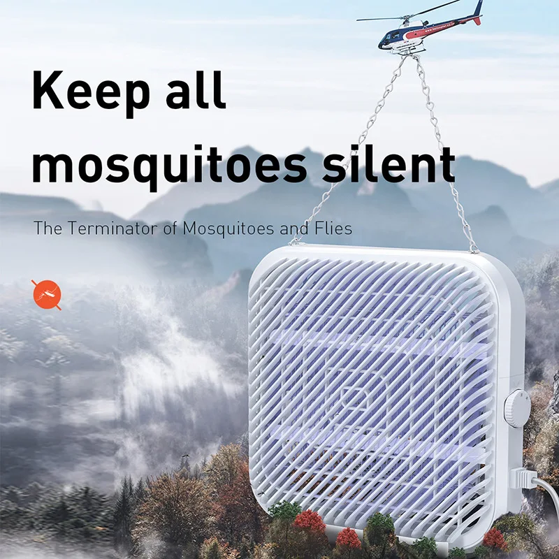 BASEUS UV USB Light Mosquito Killer Электрический комаров Killer лампа Фотокатализ немой домашний светодиодный ловушка для насекомых Zapper ловушка без излучения