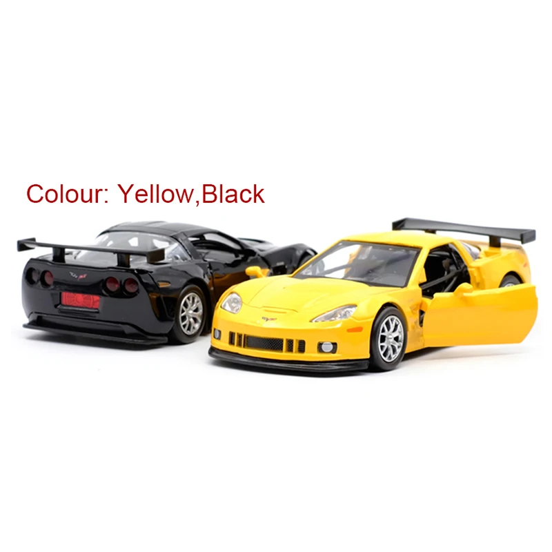 RMZ CITY 1:36 Corvette C6 R многоцветная модель автомобиля из сплава с откидной спинкой для