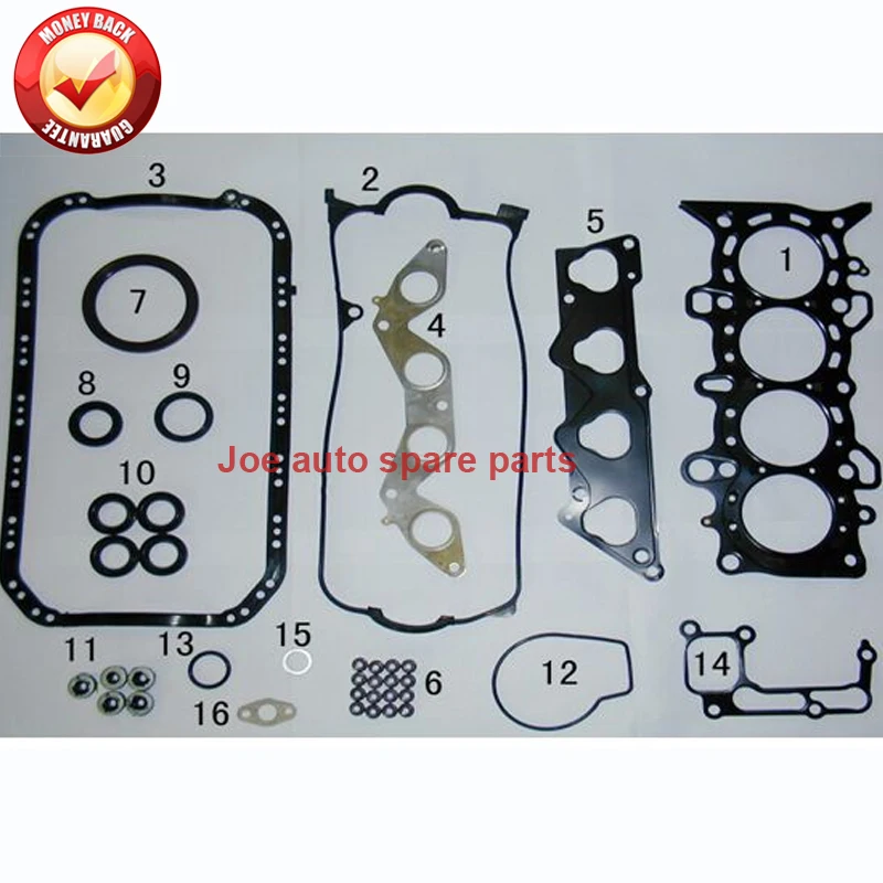 Полный комплект прокладок двигателя D17A8 D17A6 для Honda Civic VII em2 eu3 2001 л 2005 50204500 06110 PLC 010
