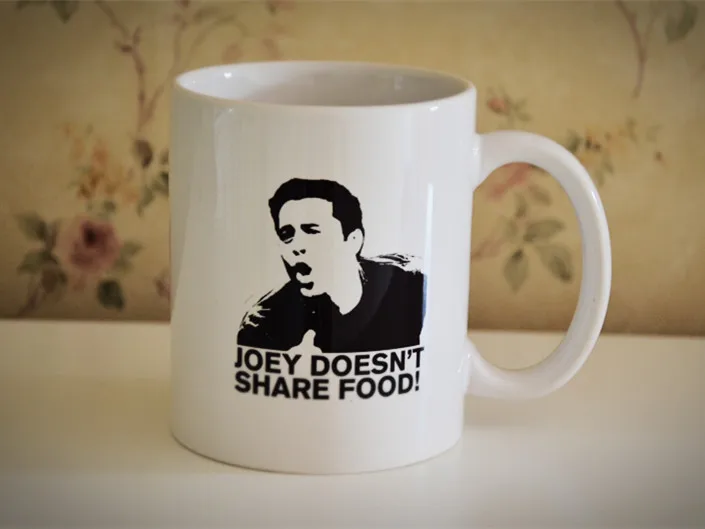 Новые друзья сериал ТВ-шоу белая керамическая чашка для кофе и чая кружка Джоуи