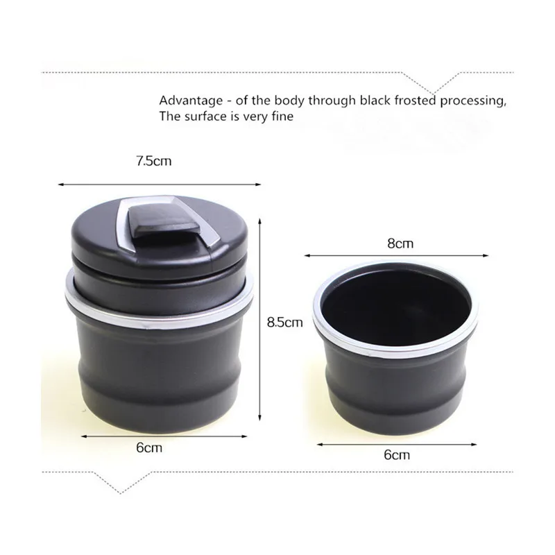 Портативная пепельница для светодиодной лампы миниатюрного медного пейзажа clubman