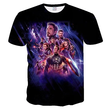 TXUO-568 Новинка года Marvel Мстители 4 финал Футболка 3d печать супергерой Америка футболка Косплей Футболка Мужская Новая летняя модная футболка - Цвет: TXUO-568