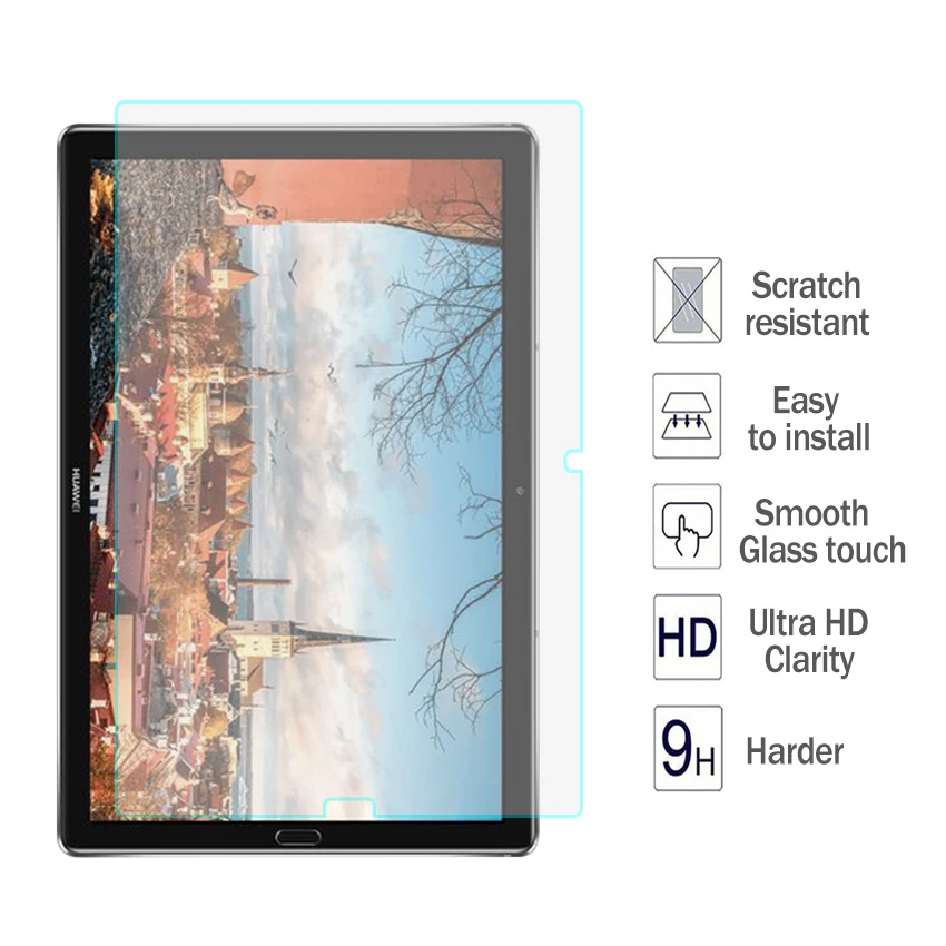 9H планшет закаленное стекло для HUAWEI Mediapad M6 10 8 дюймов устойчивое к царапинам HD