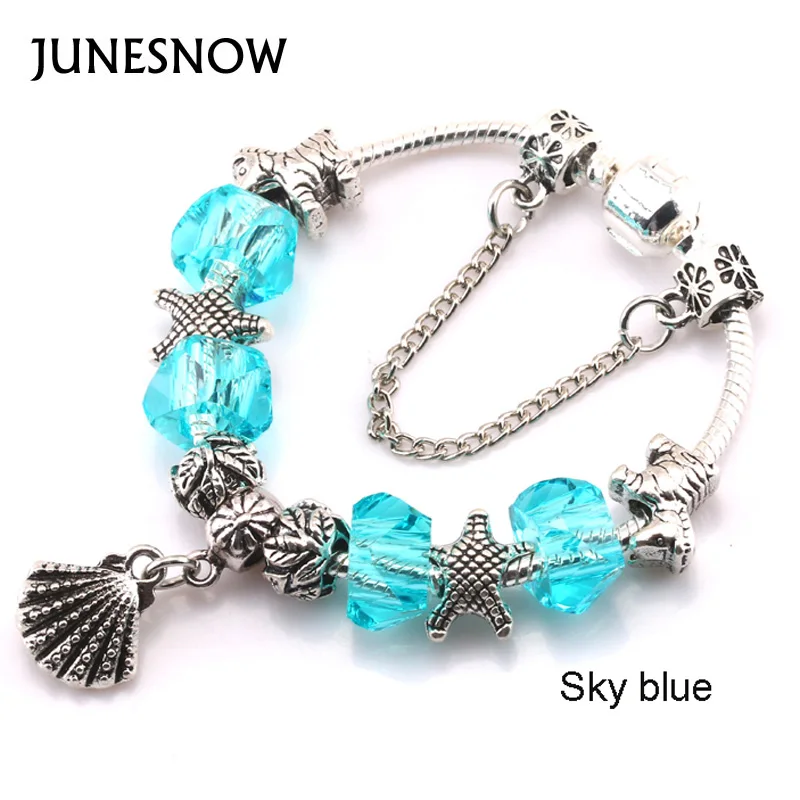 JUNESNOW 3 цвета браслет и посеребренный с кокосовой пальмой кулон для женщин