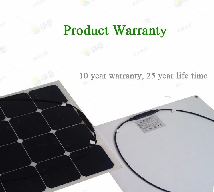 Внешний вид дизайн разумное качество гарантировано высокое 100W 18V Sunpower Гибкая