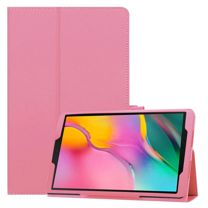 Pink Для samsung Galaxy Tab A 10,1 чехол из искусственной кожи магнитный откидной Чехол для samsung Galaxy Tab A 10,1 ''SM-T510/SM-T515 планшет - Цвет: Pink