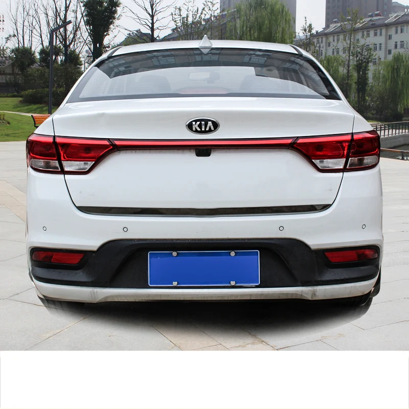 black Lsrtw2017 нержавеющая сталь автомобиля задние двери планки для kia rio k2 - Название цвета: black