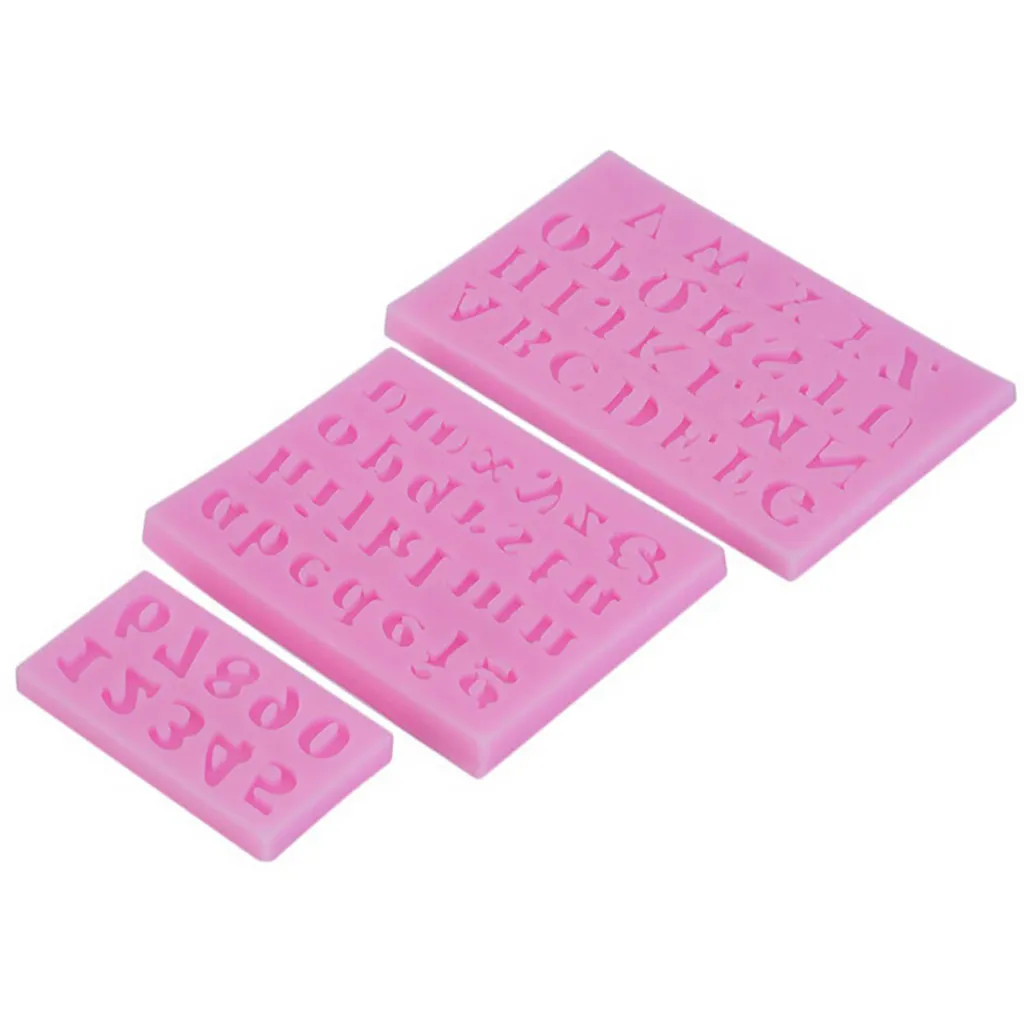 3 шт./компл. алфавит силикагель форма для торта печенье резак инструменты