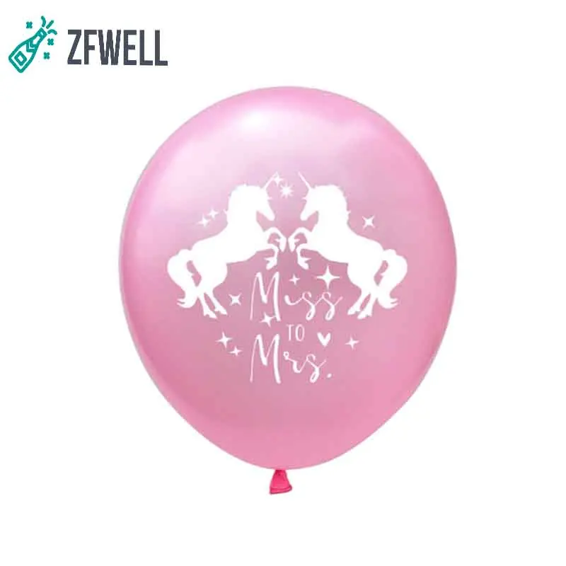 ZFWELL 10 шт./лот 12 дюймов Единорог латексный воздушный шар для свадьбы дня рождения