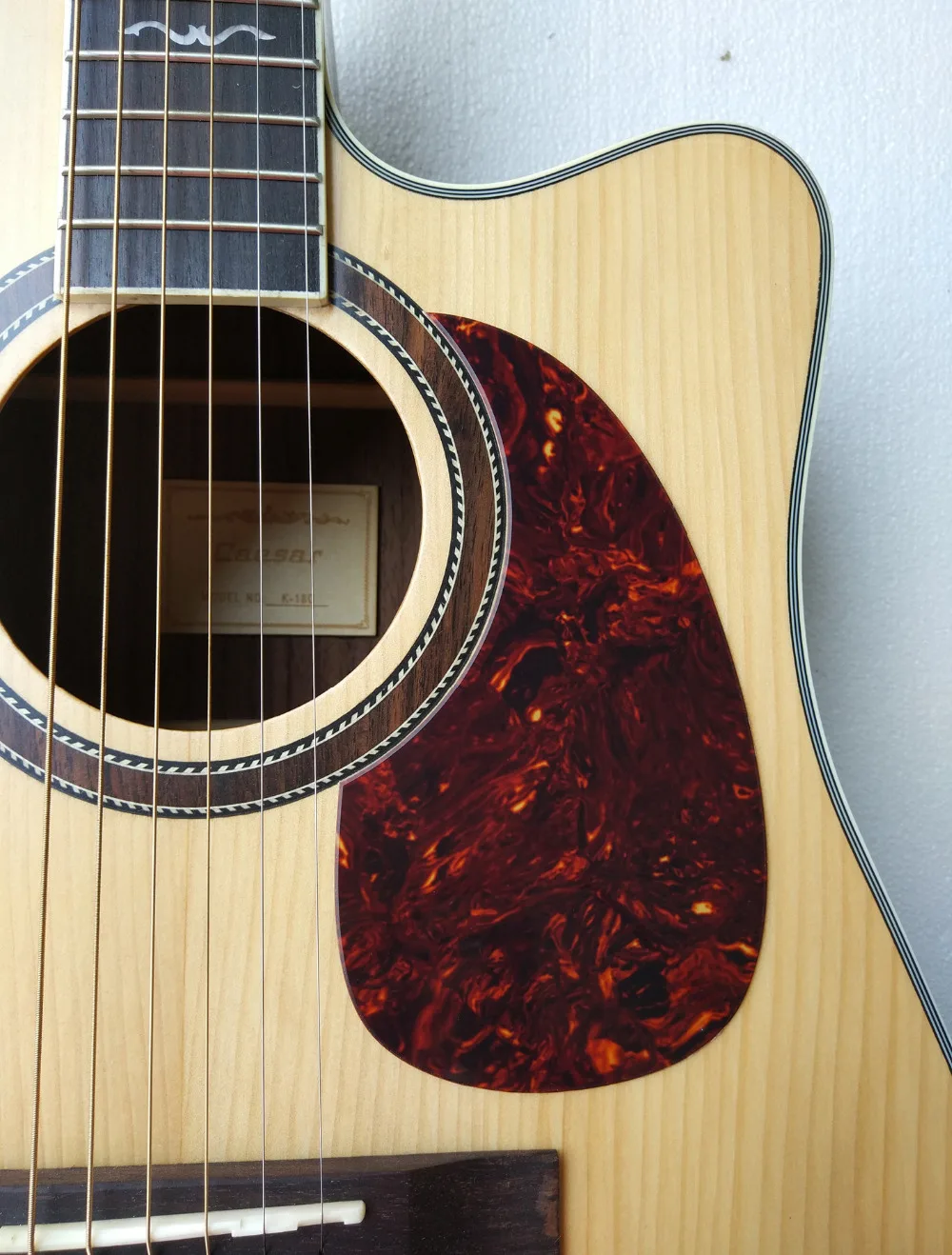 Pleroo Custom Guitar pickgaurd - DIY Acoustic Pick guard Blank sheets Parts Brown Tortoise | Спорт и развлечения