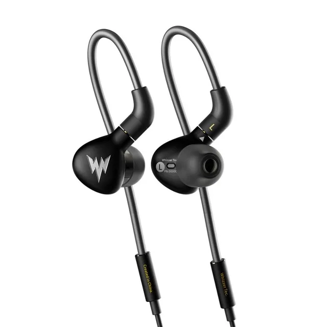 A15 Pro Наушники Whizzer A15 Pro HiFi Bass, металлические наушники в ухо, динамические наушники Hi-res с разъемом MMCX 3,5 мм, спортивные наушники с басами - Цвет: A15 Pro