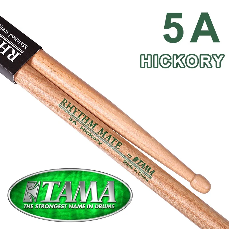 TAMA ритм мат барабанная палка HRM 5A 5B 2B 7A Hickory/клен барабанные палочки - Цвет: HRM 5A Hickory