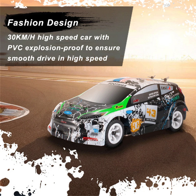 WLtoys 1:28 RTR Радиоуправляемый автомобиль 2 4G 4WD 4 канала 30 км/ч гоночный для дрифта