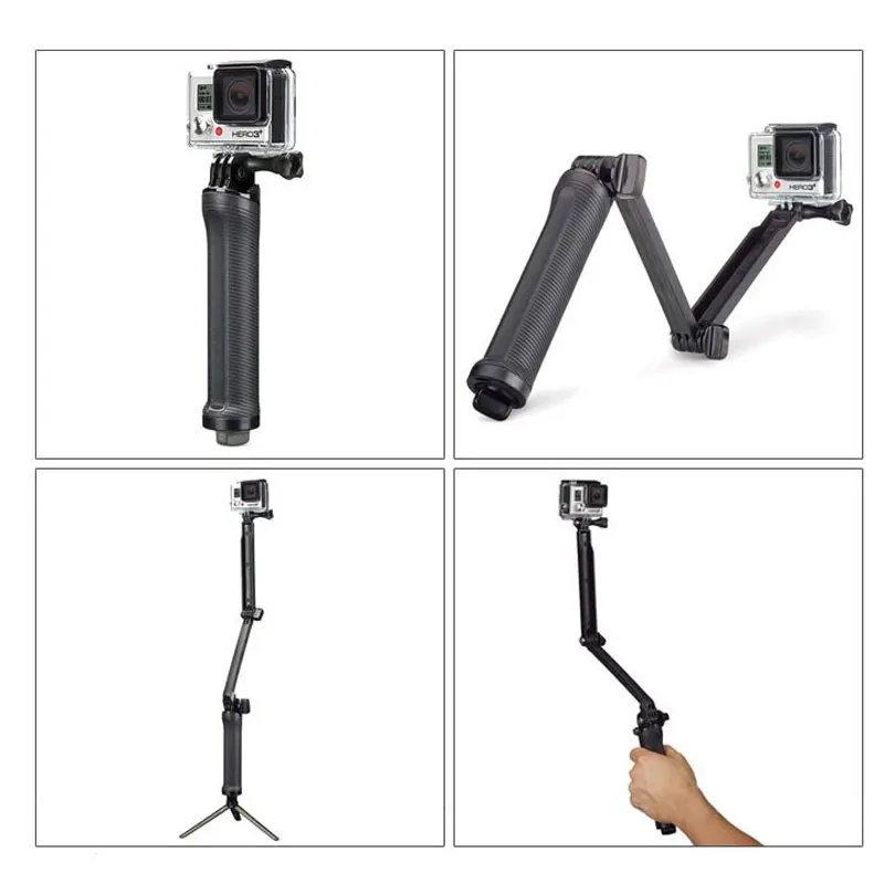 3-сторонний водонепроницаемый монопод для селфи с рукояткой штатив держатель