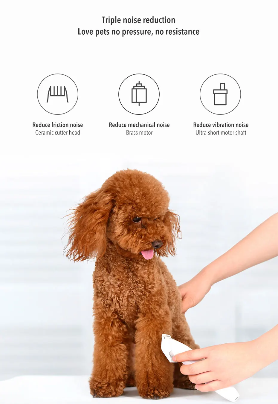 Xiaomi Mijia Pawbby Бритва для домашних животных 2000 мАч Съемная Безопасная бритва для домашних животных низкая вибрация и низкий уровень шума Бритва для домашних животных 3 Новинка