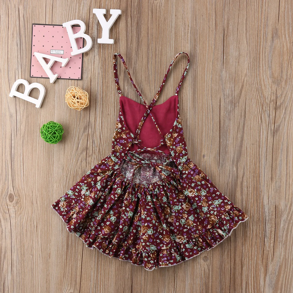 Toddler Baby Girls Dress Sleeveless Princess Party Backless Ruffles Dresses Kids Clothes | Детская одежда и обувь