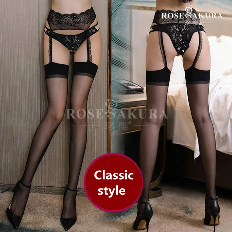 12D женские сексуальные чулки с поясом в одном бедре прозрачные шелковые