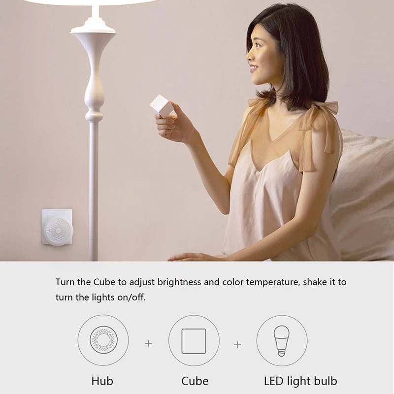 2018 распродажа XIAOMI Aqara 9W E27 2700 K-6500 K 806lum умная Белая светодиодная лампа для работы с