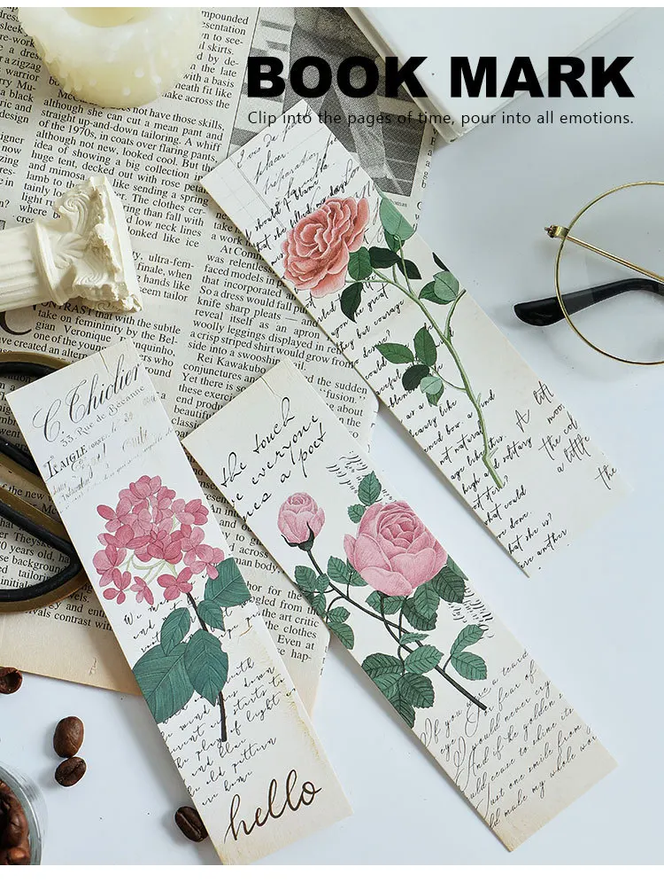 30 шт./кор. завод поэтическая Закладка messag карты листья бумаги Bookmarks kawaii Детские Канцтовары Школьные принадлежности papelaria подарок для детей