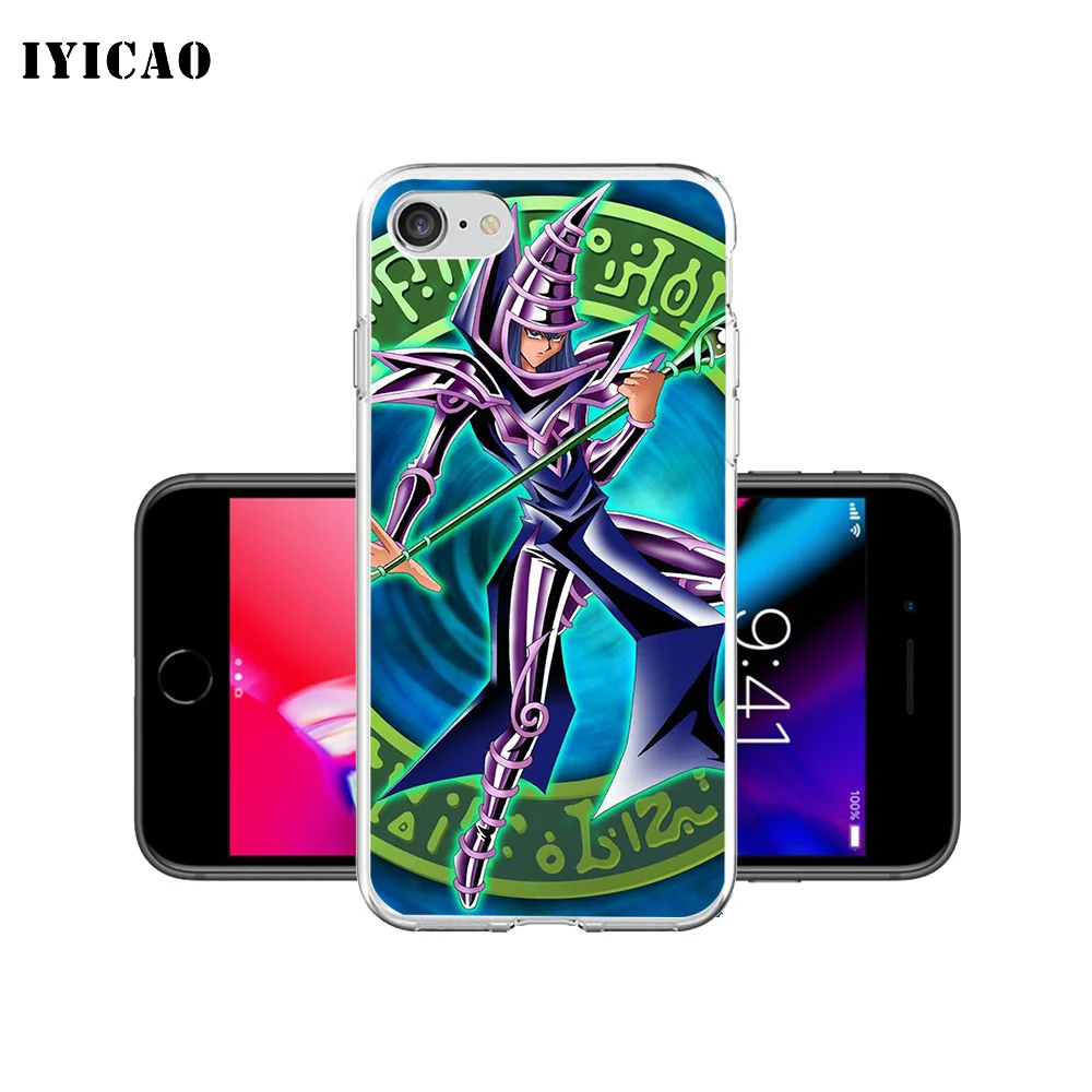 IYICAO Mago Negro Yu Gi Oh Мягкий силиконовый чехол для телефона iPhone X XR XS MAX 6 6s 7 8 Plus 5 5S SE TPU