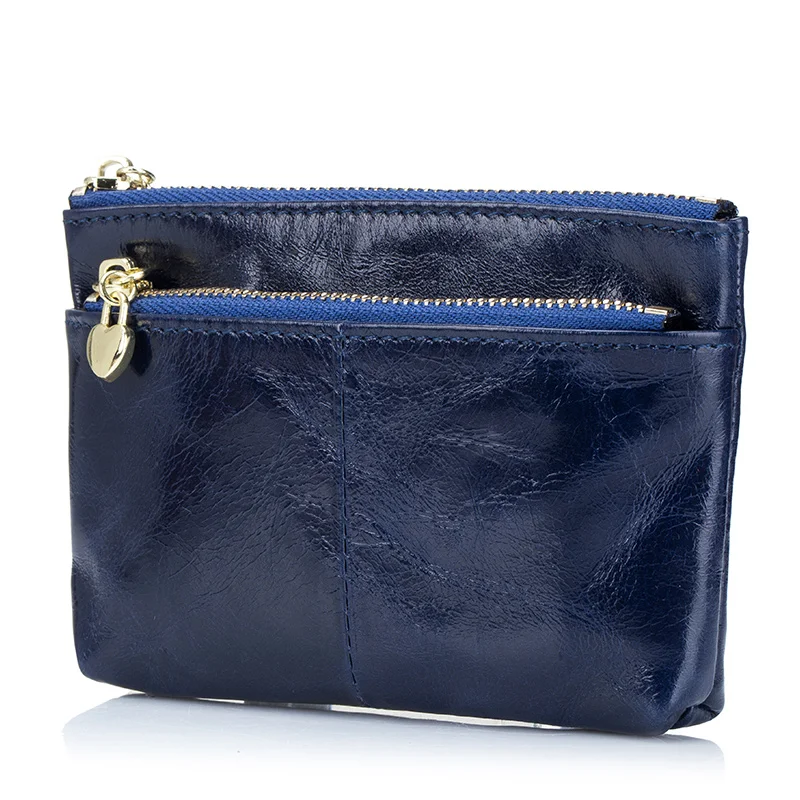 COMFORSKIN Multi-function European and American Key Wallet 2018 Guaranteed Premium Genuine Oil Waxing Leather Simple Coin Purse