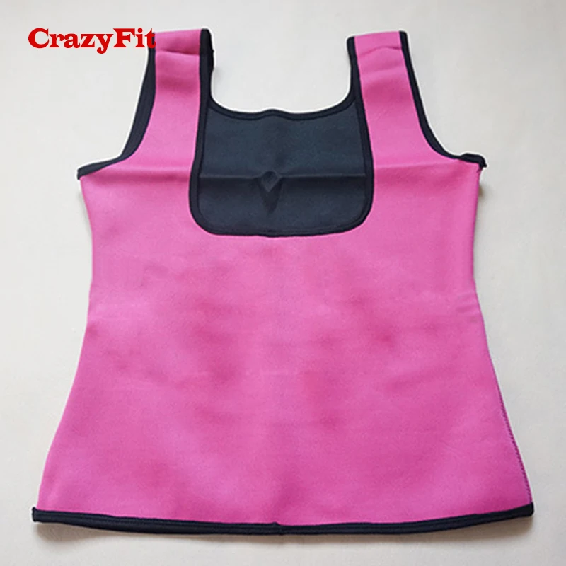 Pink Топ для йоги, майка, спортивная женская футболка, хит, формирователь жира, корсет, без рукавов, для фитнеса, спортзала, бега, тренировки, Женская майка, майка, футболка - Цвет: Pink