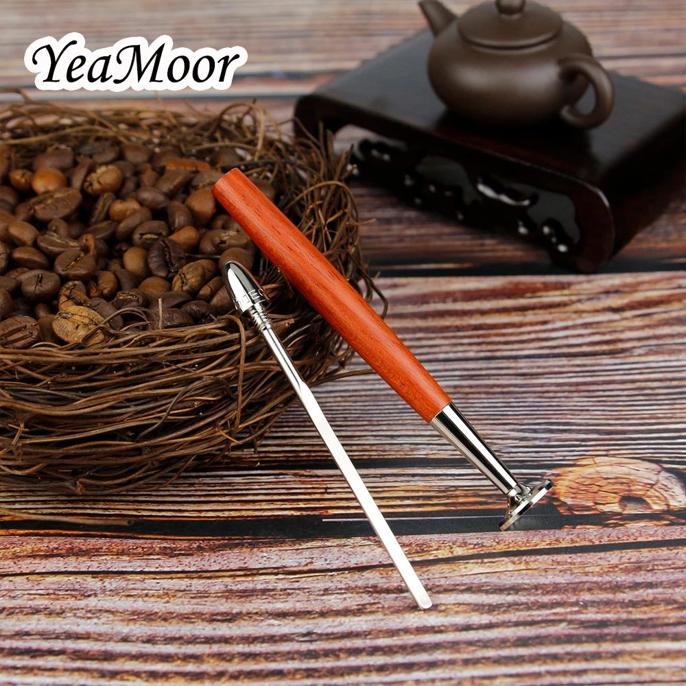 New Stainless Steel Tobacco Tamper Multifunction Wood Smoking Tools for Loose and Tamp Straight Tobacco Pipe Presser