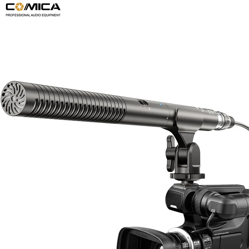 

Comica CVM-VP2 Super-Cardioid Shotgun Microphone Condenser XLR Camera Mic for Nikon Panasonic Canon Camera/Camcorders