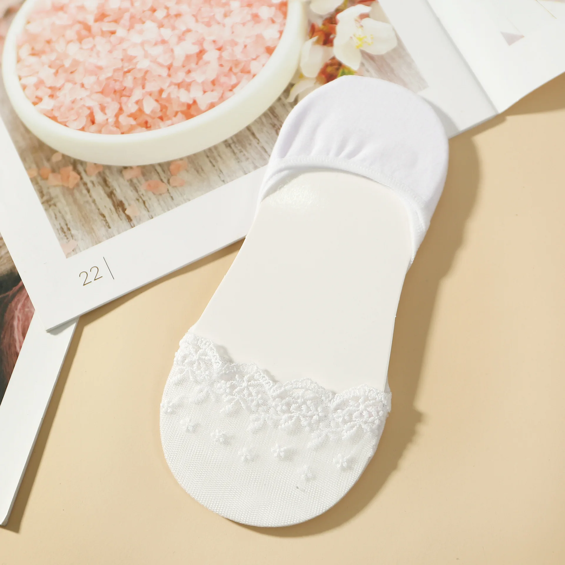 3 пар/упак. кружевные носки тапочки невидимые лодочки женские летние короткие