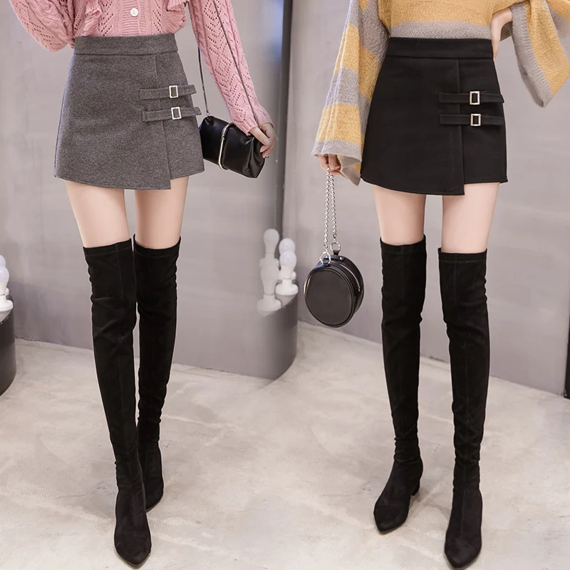 Faldas mujer moda, мини юбка, Зимняя юбка, юбки для женщин, harajuku, расшитая блестками, а-силуэт, однотонная, формальная, выше колена, мини, ампир 1917 50