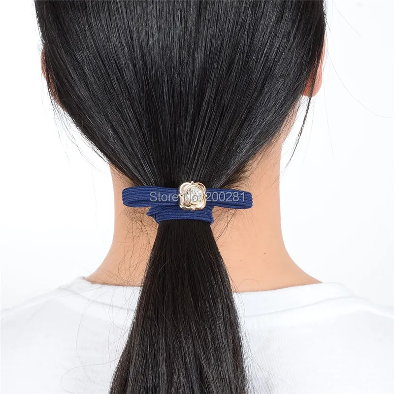 Корейский стиль Женские аксессуары для волос большая Стразы резинка эластичная