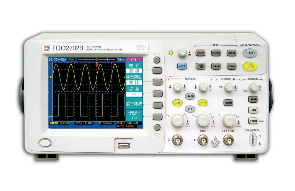 

200MHz, 1Gsa/s,Dual-Channel Digital Storage Oscilloscope TDO2202B