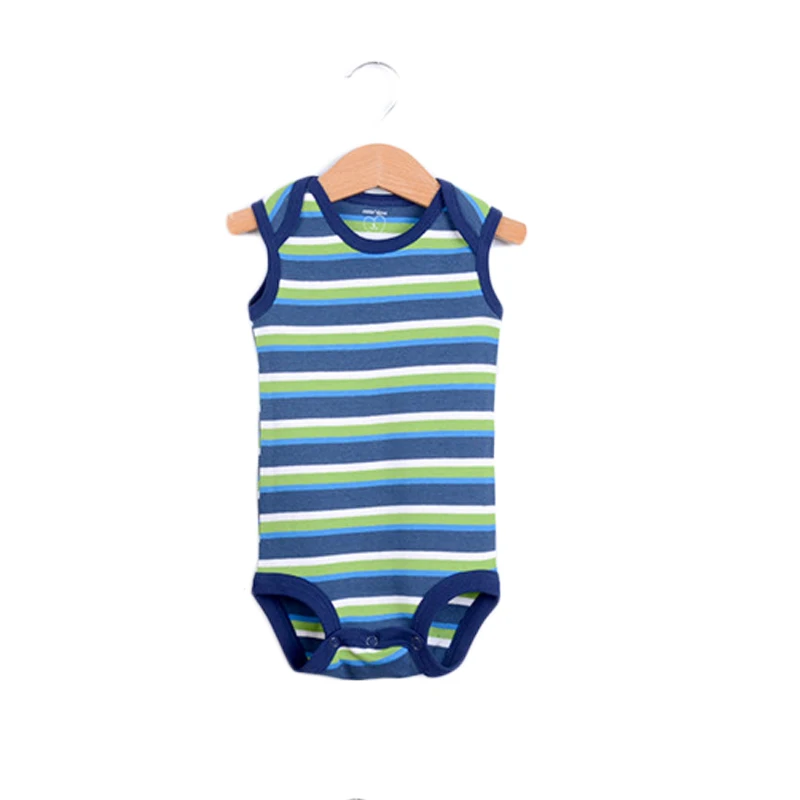 Unisex Baby Rompers Summer Girl Clothes 3PCS Boy Romper Sleeveness Newborn Clothing Set Cotton Infant Jumpsuits | Детская одежда и