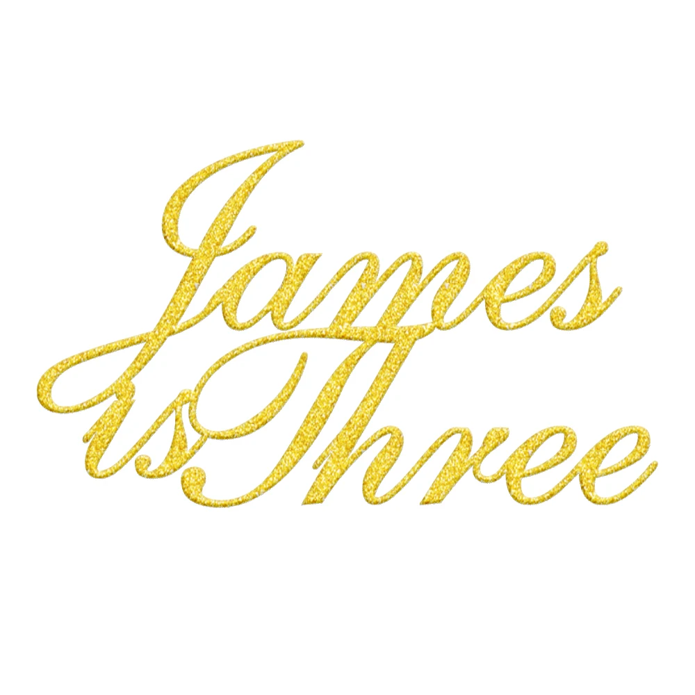 Персонализированные Индивидуальные блестки золотого и серебряного цвета с