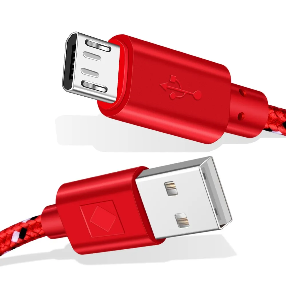 Олаф нейлоновый Плетеный Micro USB кабель синхронизации данных USB зарядное устройство кабель для samsung HTC, Huawei, Xiaomi телефона Android кабели быстрой зарядки