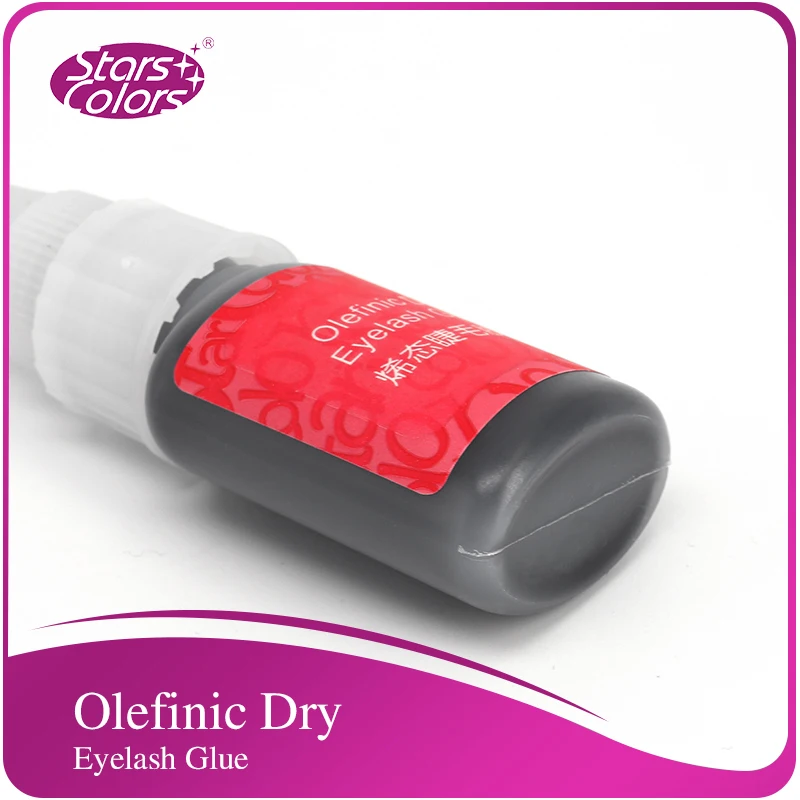Звездные цвета Новые Накладные ресницы без запаха олефиновый сухой клей для