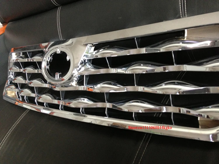 ABS Хромированная передняя решетка Вокруг поднятые гоночные грили Крышка для Toyota