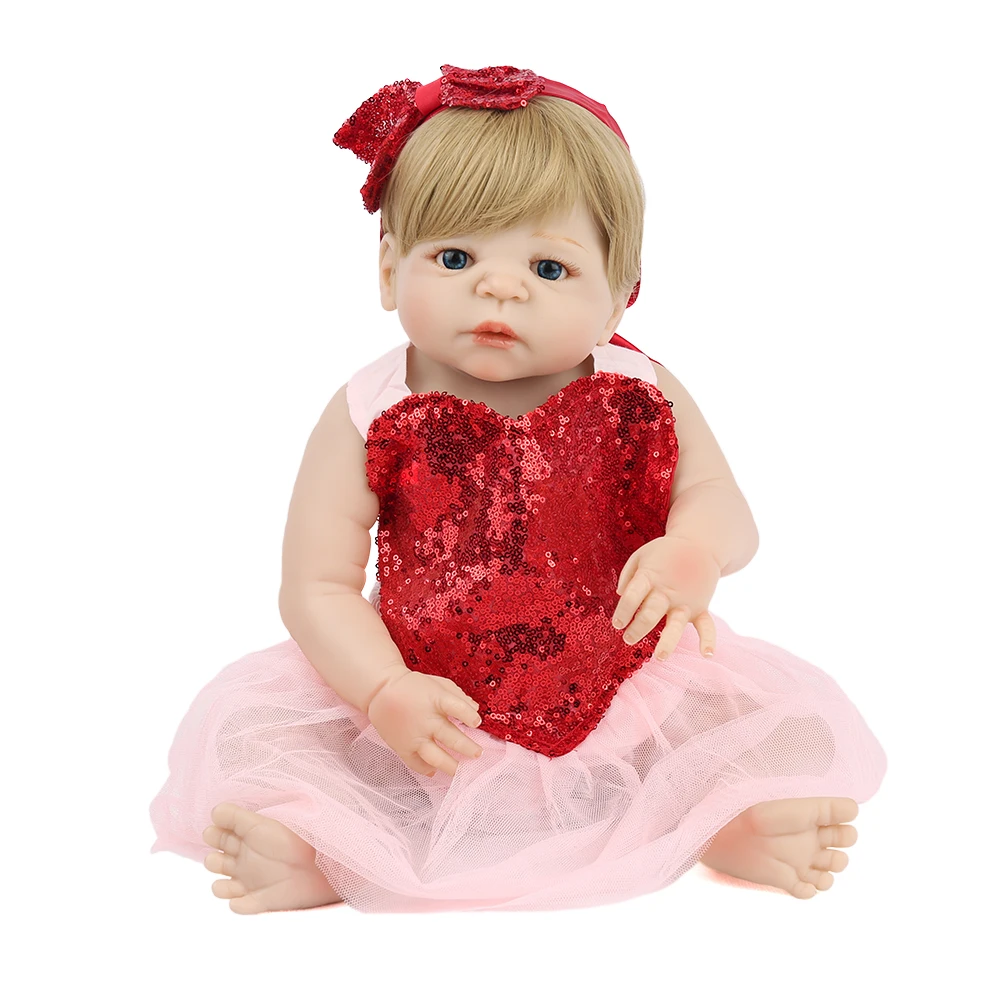 KAYDORA Baby Reborn Doll полностью винил для ванной девочек блонд волосы парики принцесса