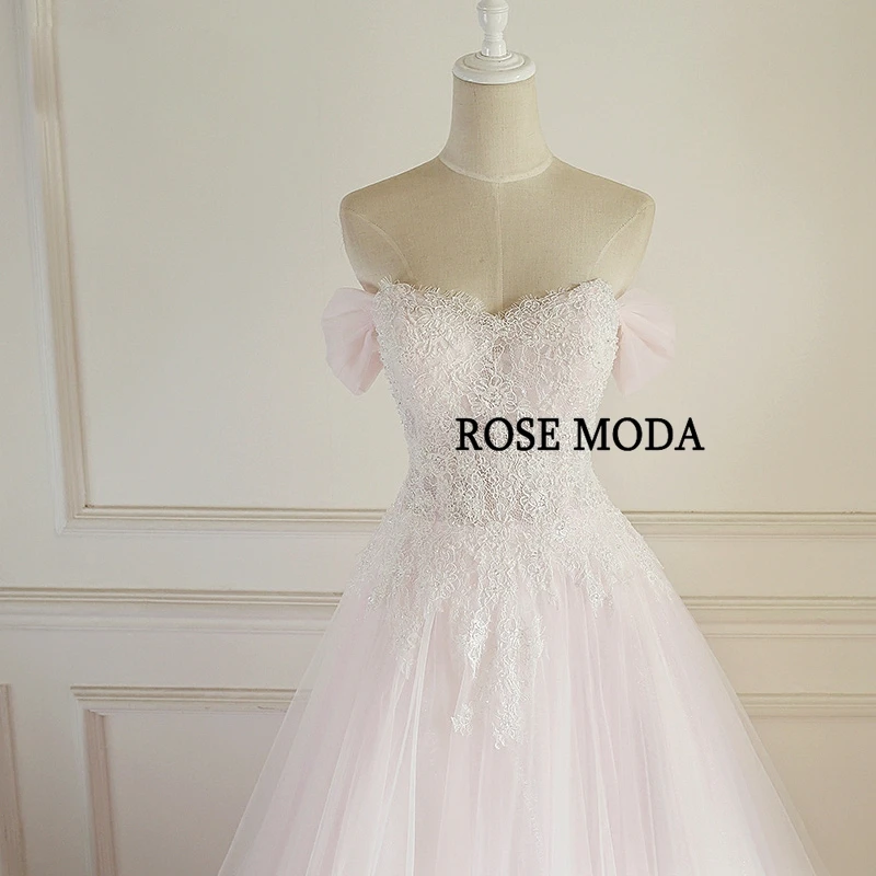 Розовое свадебное платье Rose Moda великолепные кружевные платья со съемным поясом