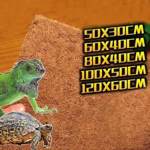 Деревянная коробка для рептилий, черепахов, террариумов, Pogona vitticeps, нижняя ящерица, кокосовый коврик для домашних животных
