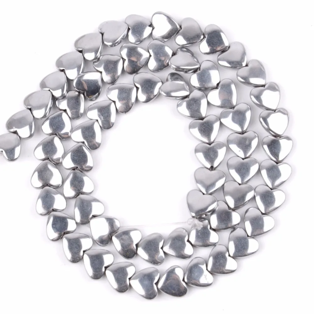 Wholesale 6*5mm Heart Shape Hematite Beads Diy Bracelet Necklace Jewellery Natural Stone For Making Jewelry Accessories | Украшения и