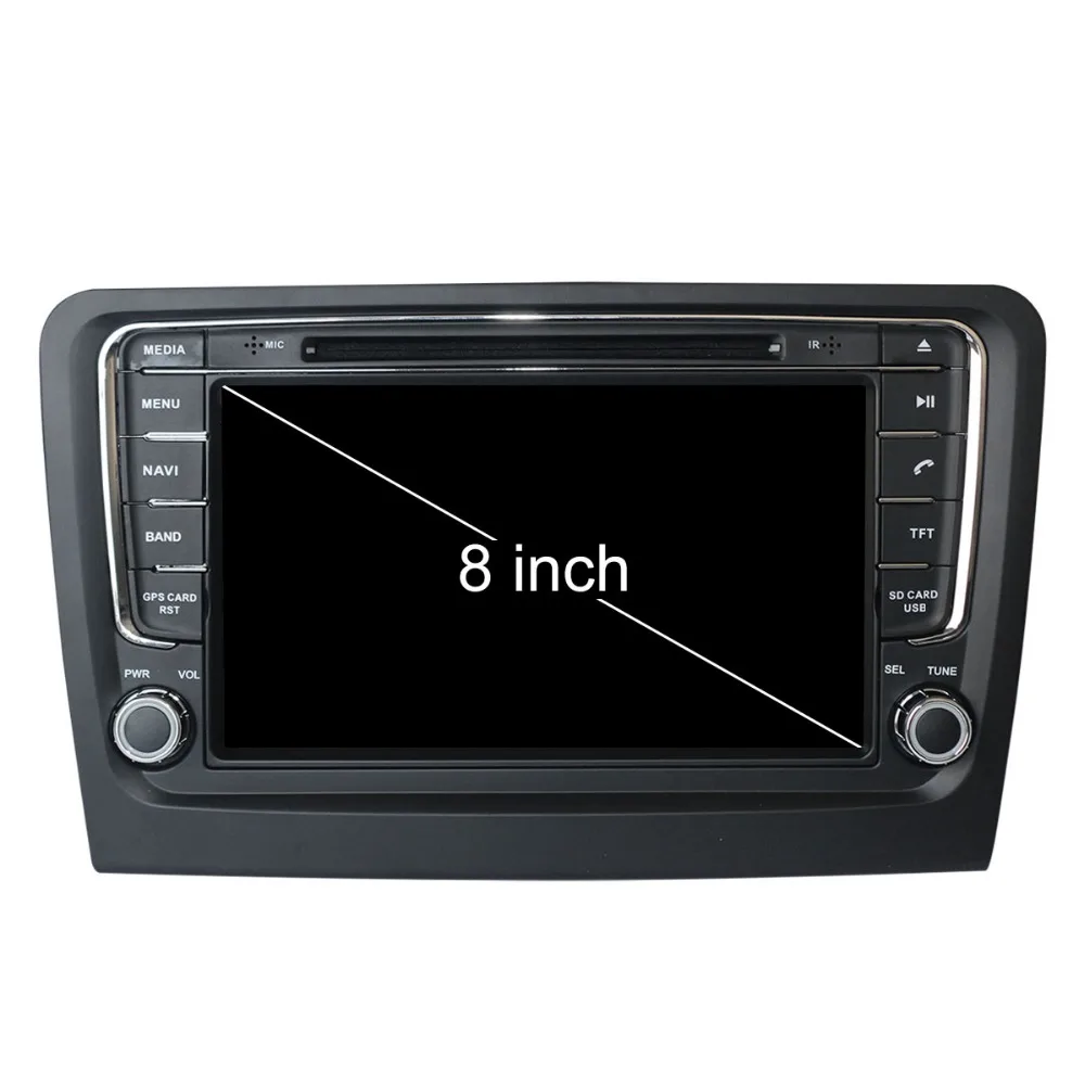 Автомобильный dvd-плеер gps навигация для Skoda Rapid 2013- мультимедиа авто радио магнитофон Android 8 4+ 32 ГБ головное устройство стерео