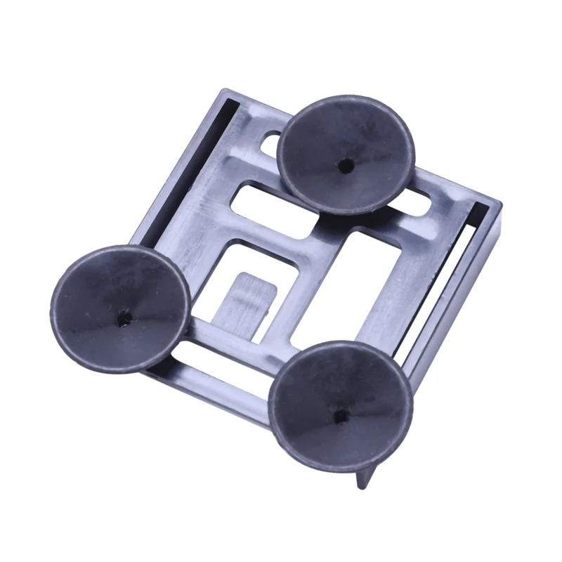 3 Pcs Sauqre Bracket Fish Tank Internal Filter Suction Cup Black