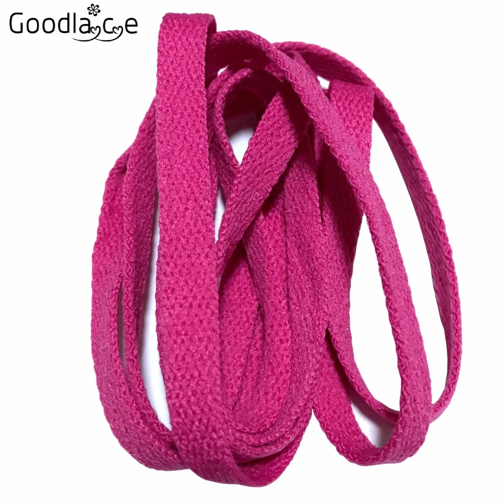 8mm Wide of Flat Shoelaces Shoe Laces for  Sneakers Sport Shoes 24 Colors 80cm / 100cm / 120cm / 140cm / 160cm