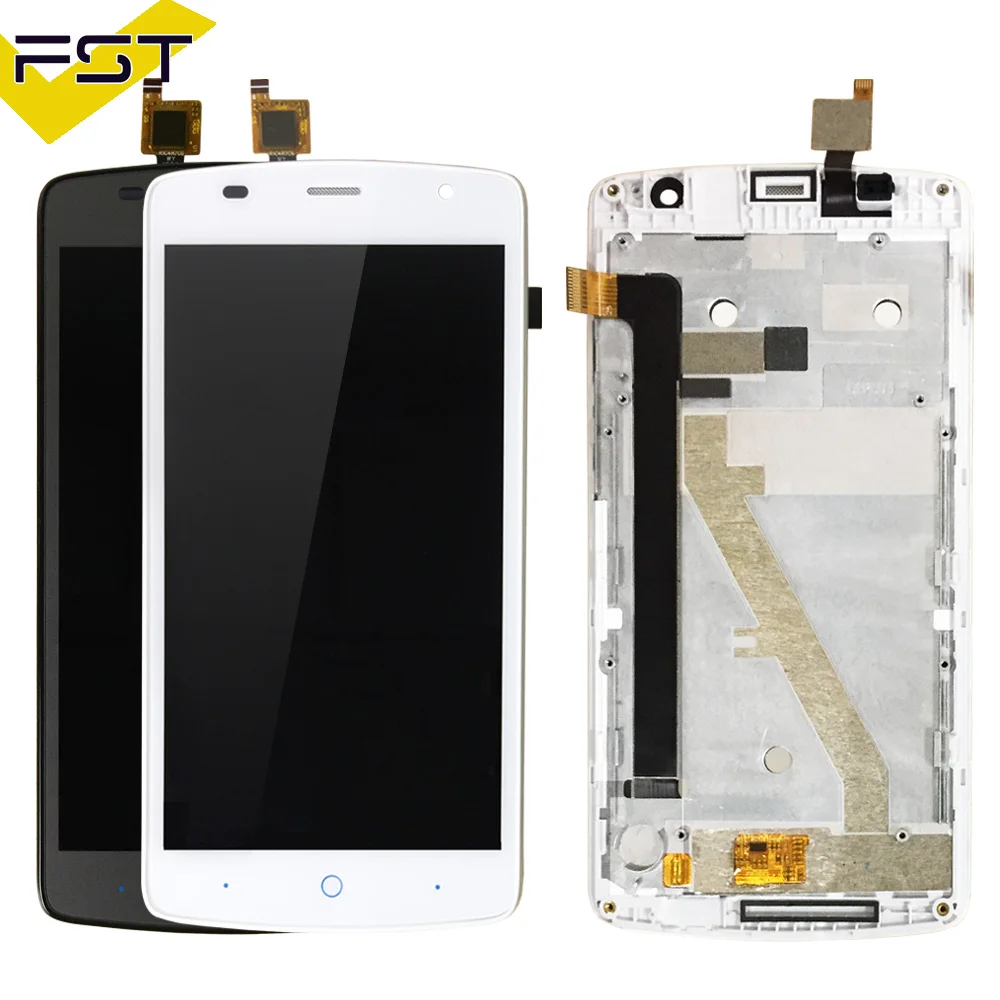 ЖК дисплей GreyWhite для ZTE Blade L5 Plus кодирующий преобразователь сенсорного экрана в