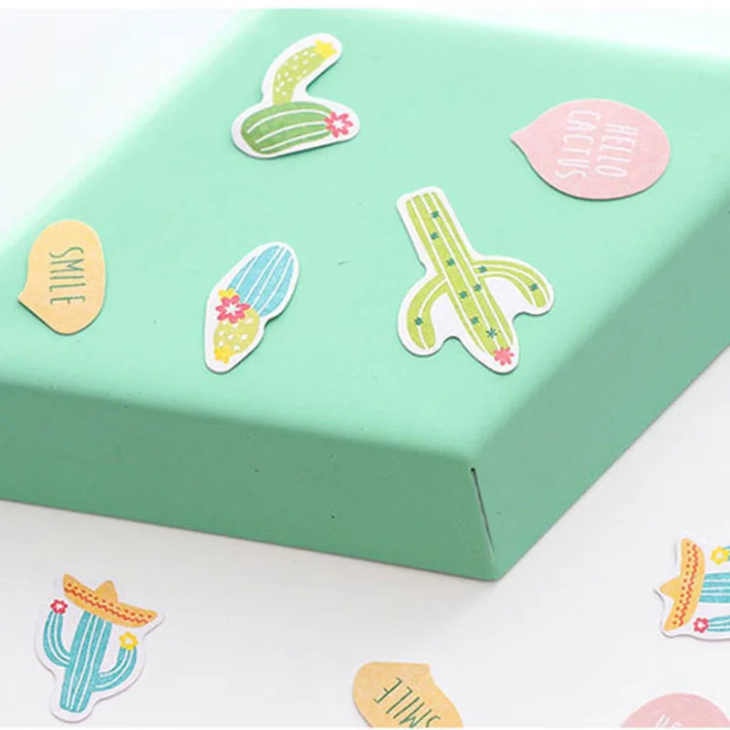 Kawaii DIY Наклейки С КАКТУСОМ милый фото дневник Фламинго украшения скрапбукинга