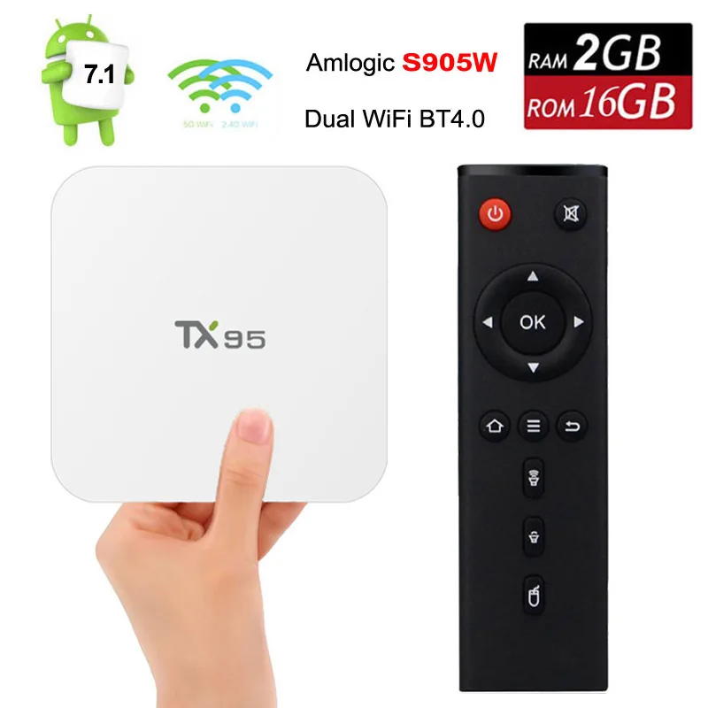 ТВ приставка Amlogic S905W 2 + 16 ГБ 4G/5 8G Android 7 1 Bluetooth 4K|ТВ-приставки и медиаплееры| |