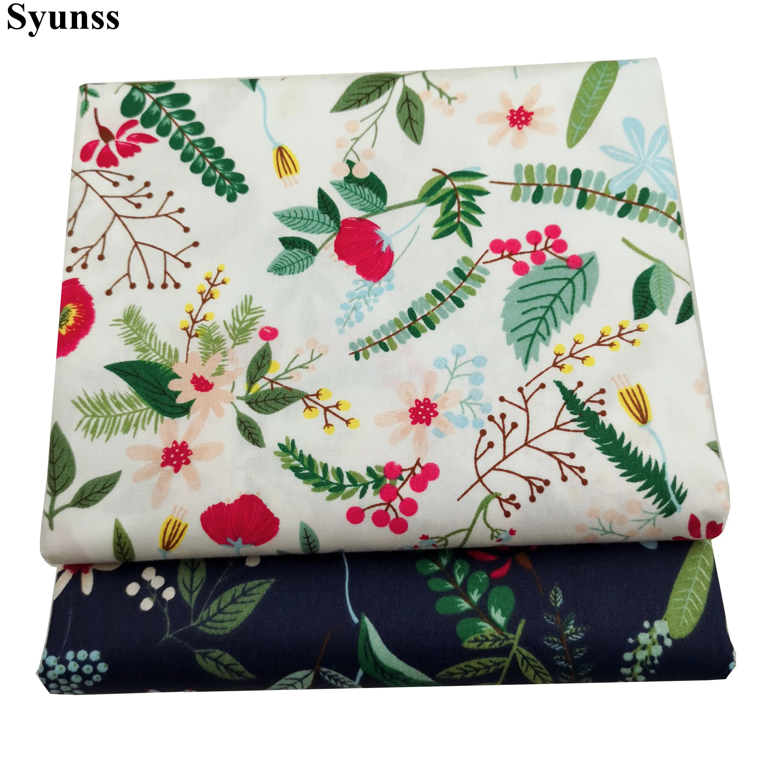 Syunss Diy Лоскутная Ткань для квилтинга колыбели подушки платье ткань для вышивки цветов Цветочная набивная саржа хлопковая ткань