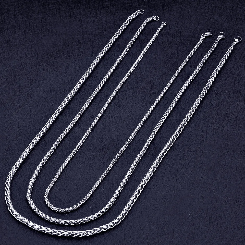 Ожерелье из нержавеющей стали цепь для киля с цветами и орхидеей модное мужское